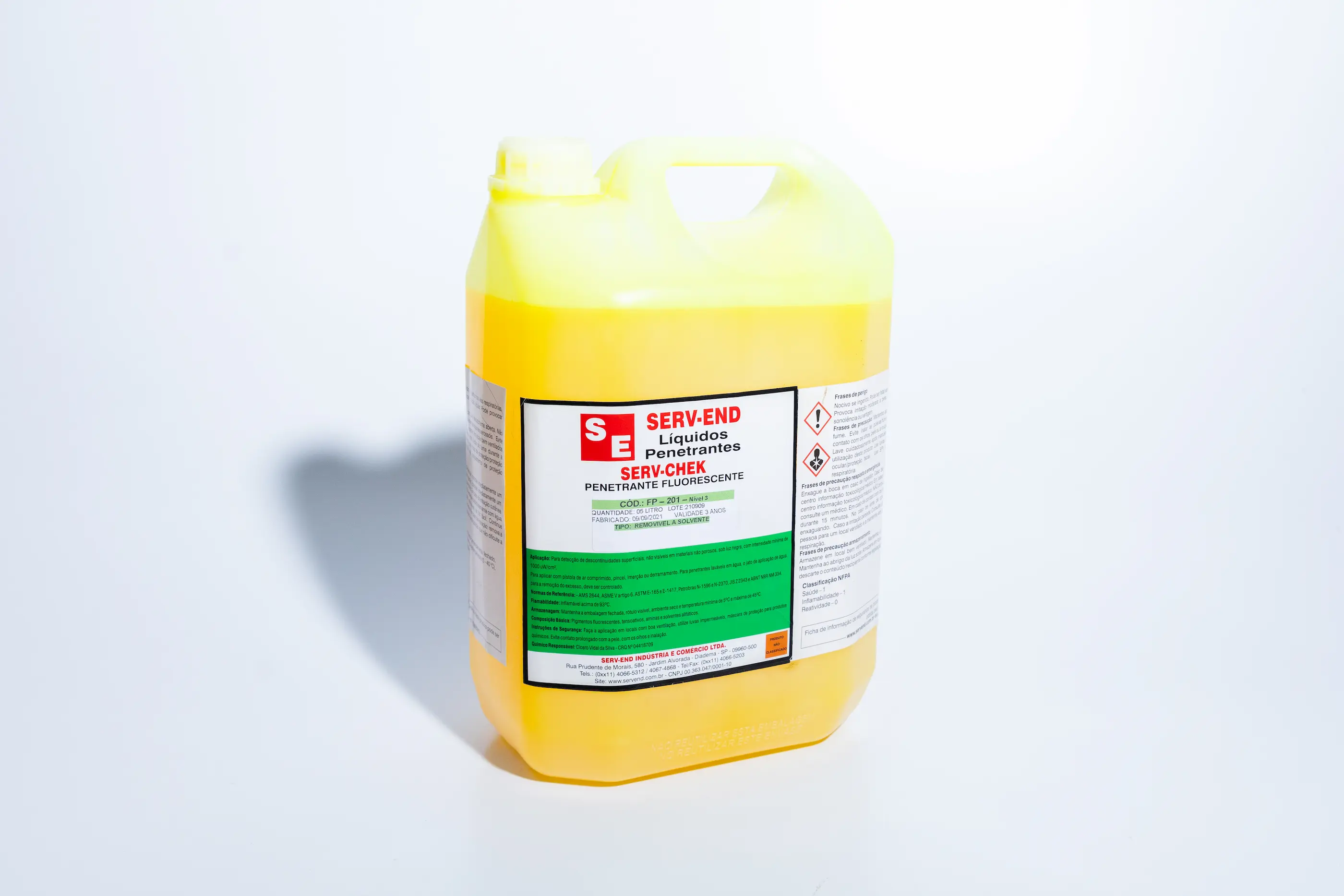 Penetrante fluorescente sob UVA